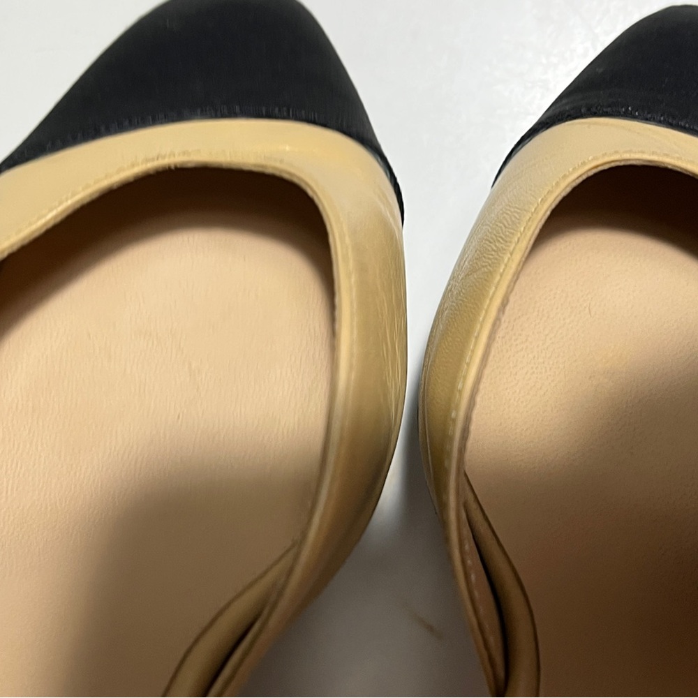 CHANEL Beige and Black Heels - Picture 11 of 12